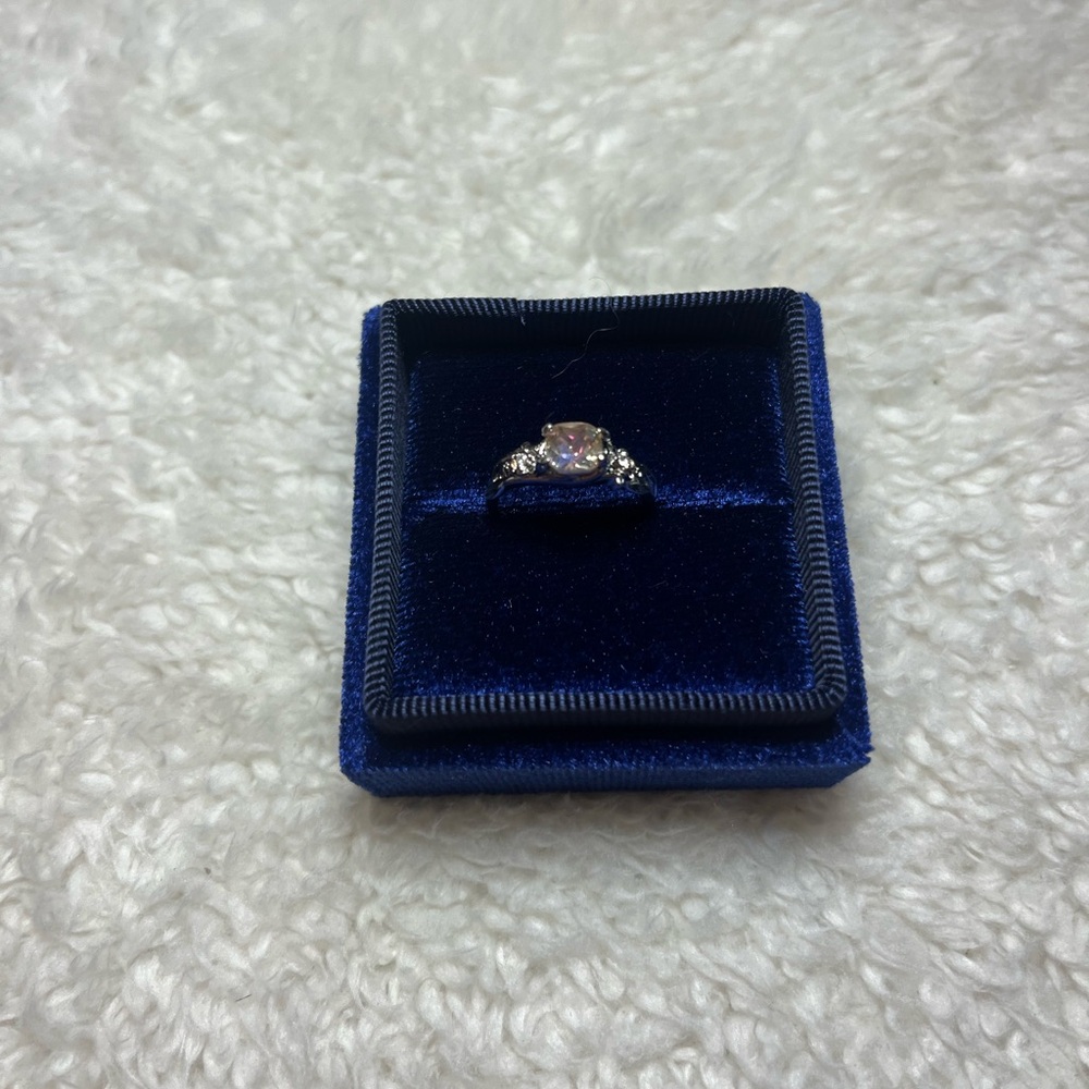 NEW Pink Silver Stone Ring